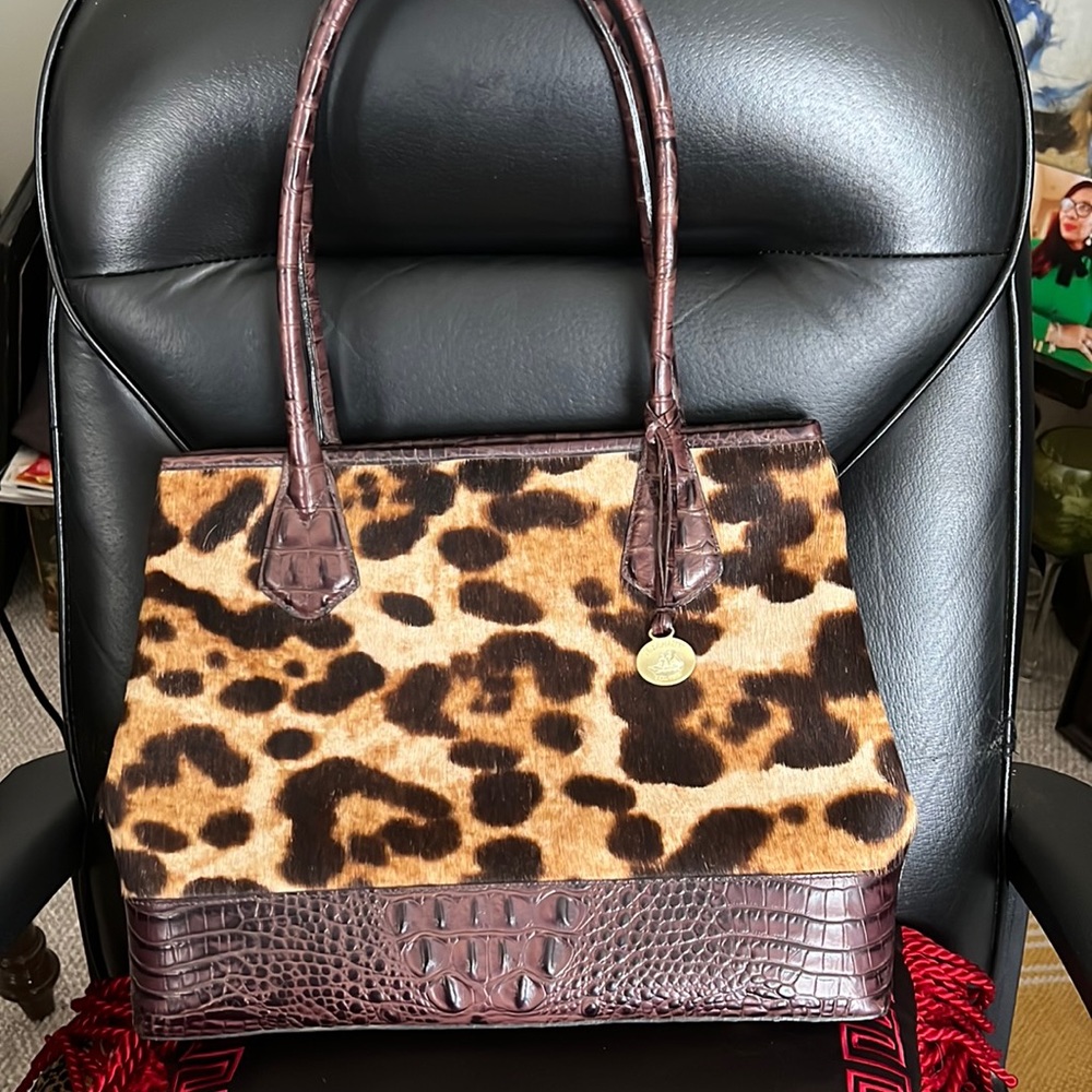 Beautiful Brahmin luxe calf hair big tote!